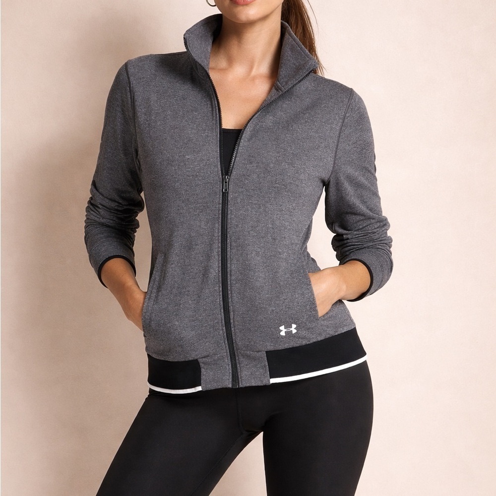 Under Armour Women's Charcoal Full-Zip Jacket